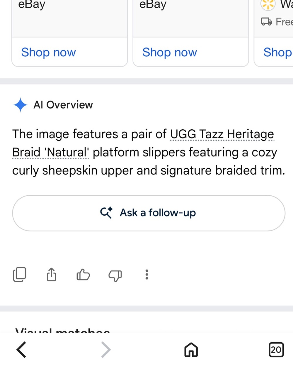 Ugg Tazz Heritage braid platform slippers. Size 6 - Picture 11 of 11